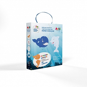 Набор для творчества Чудесные животные морей и океанов - Кит и дельфин (Arti, Г000763)